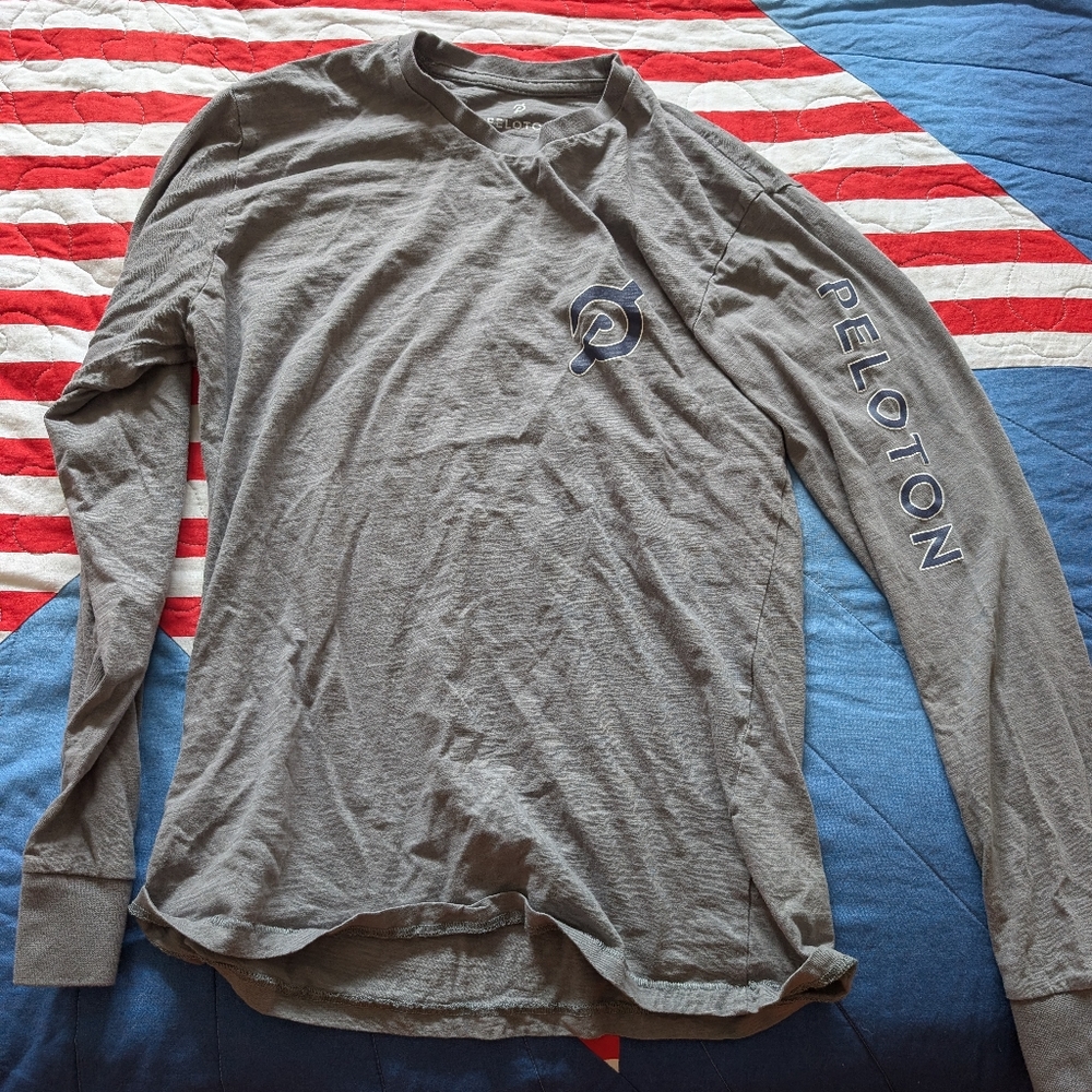 Peloton Gray Long Sleeve Tee